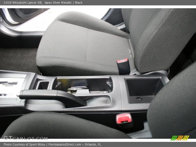 Apex Silver Metallic / Black 2009 Mitsubishi Lancer DE