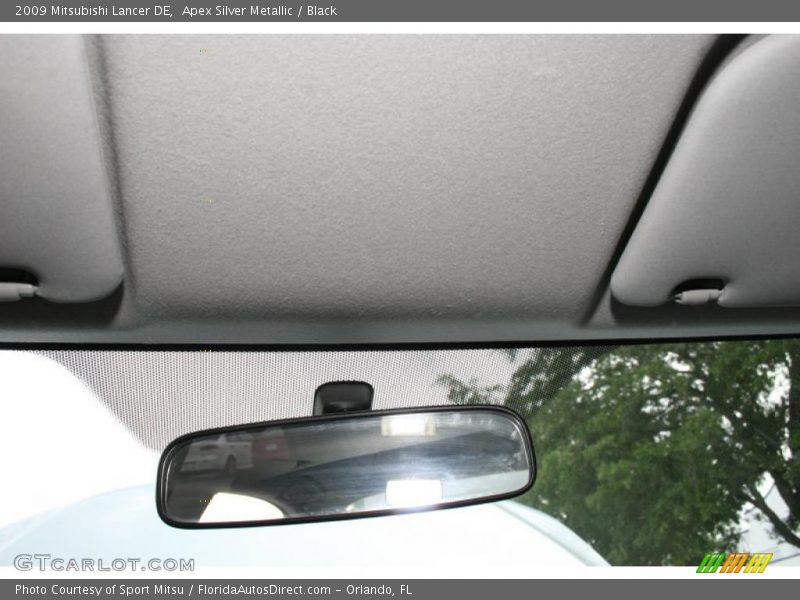Apex Silver Metallic / Black 2009 Mitsubishi Lancer DE