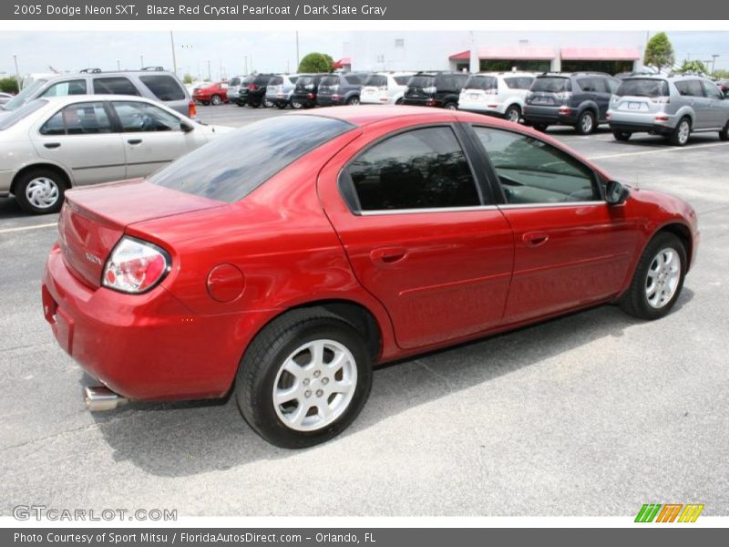 Blaze Red Crystal Pearlcoat / Dark Slate Gray 2005 Dodge Neon SXT