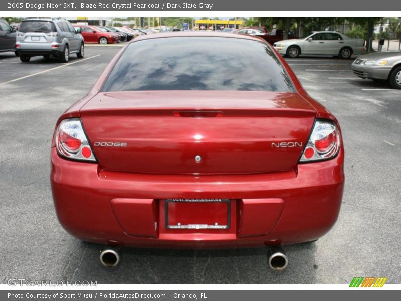 Blaze Red Crystal Pearlcoat / Dark Slate Gray 2005 Dodge Neon SXT