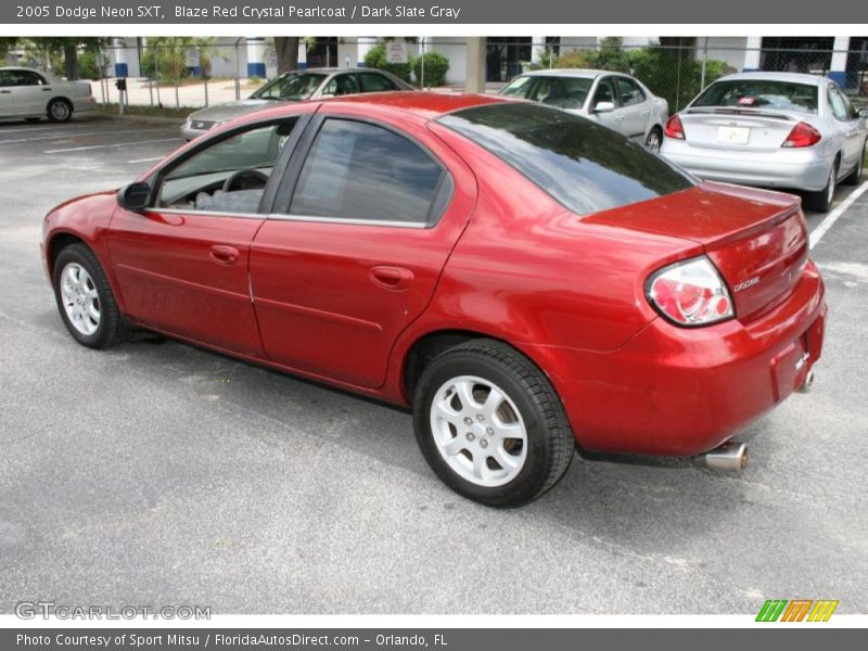 Blaze Red Crystal Pearlcoat / Dark Slate Gray 2005 Dodge Neon SXT