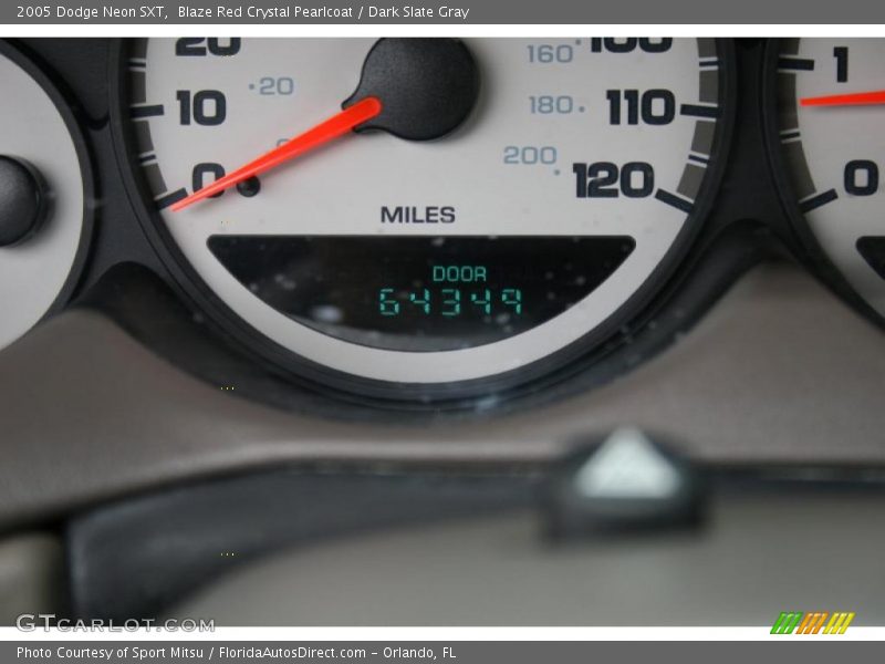 Blaze Red Crystal Pearlcoat / Dark Slate Gray 2005 Dodge Neon SXT