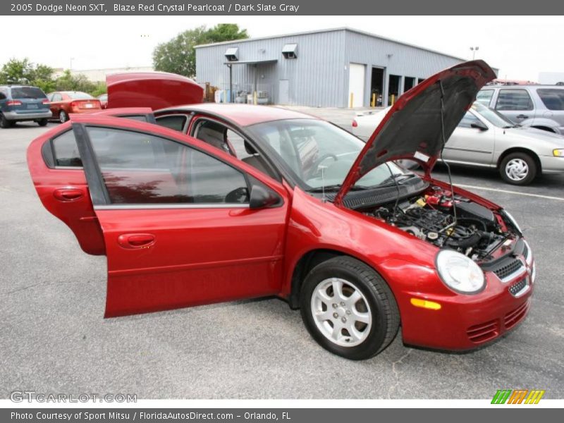 Blaze Red Crystal Pearlcoat / Dark Slate Gray 2005 Dodge Neon SXT