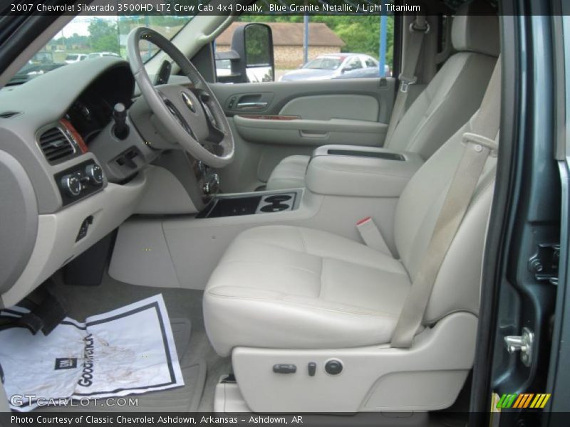 Blue Granite Metallic / Light Titanium 2007 Chevrolet Silverado 3500HD LTZ Crew Cab 4x4 Dually