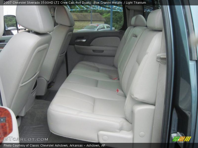 Blue Granite Metallic / Light Titanium 2007 Chevrolet Silverado 3500HD LTZ Crew Cab 4x4 Dually