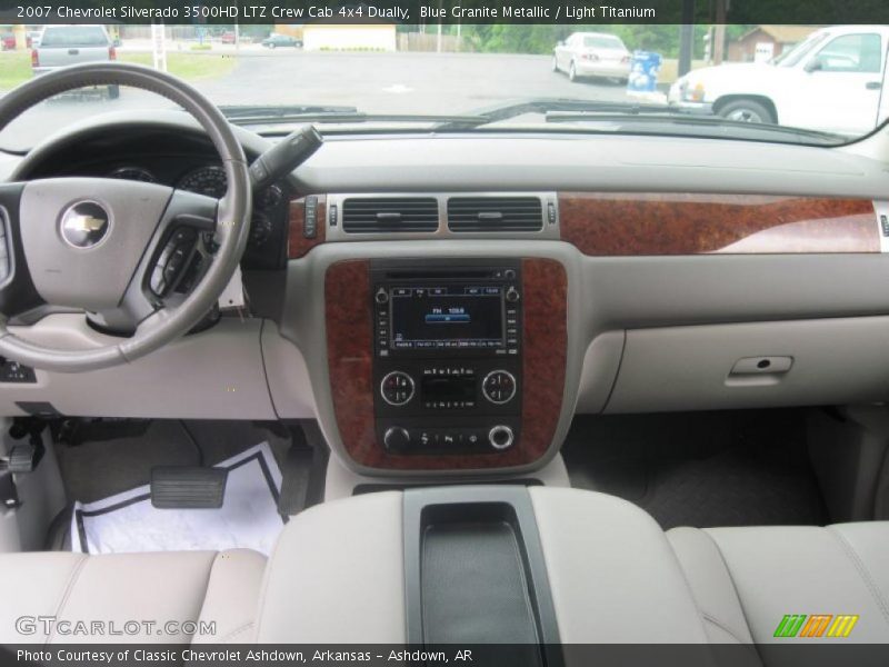 Blue Granite Metallic / Light Titanium 2007 Chevrolet Silverado 3500HD LTZ Crew Cab 4x4 Dually