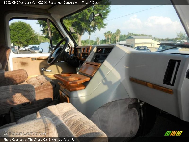 White / Gray 1992 GMC Vandura Van G2500 Passenger Conversion