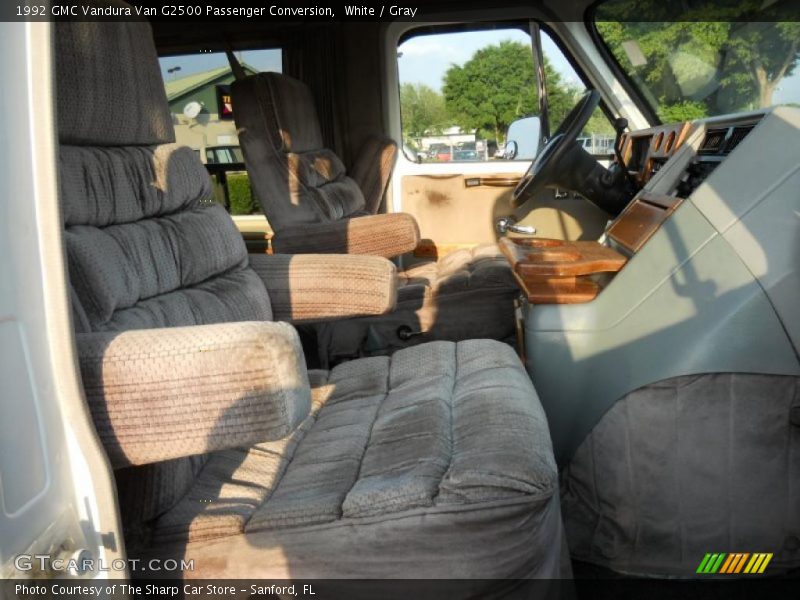 White / Gray 1992 GMC Vandura Van G2500 Passenger Conversion
