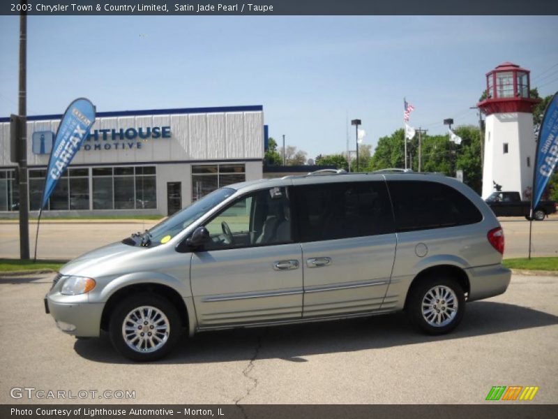 Satin Jade Pearl / Taupe 2003 Chrysler Town & Country Limited