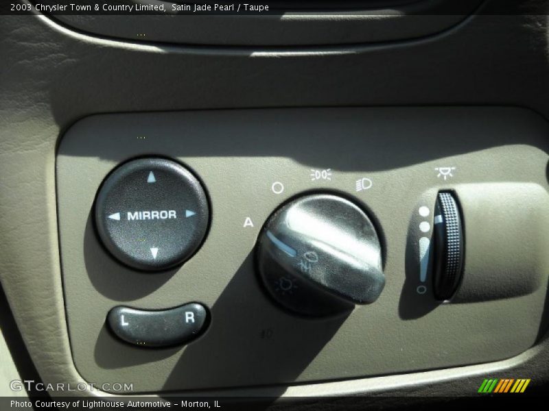 Satin Jade Pearl / Taupe 2003 Chrysler Town & Country Limited