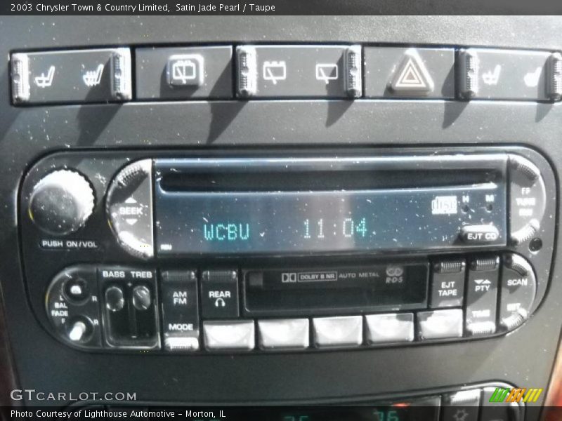 Satin Jade Pearl / Taupe 2003 Chrysler Town & Country Limited