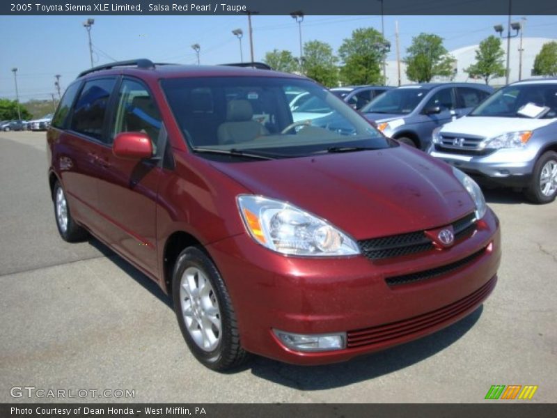 Salsa Red Pearl / Taupe 2005 Toyota Sienna XLE Limited