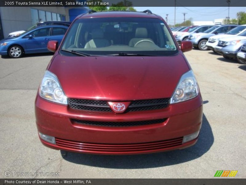 Salsa Red Pearl / Taupe 2005 Toyota Sienna XLE Limited