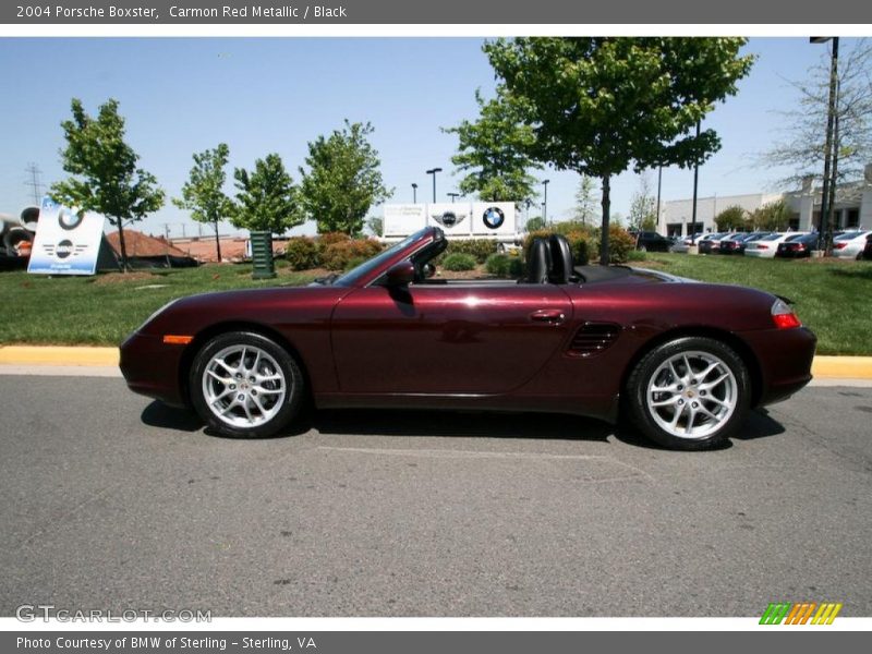 Carmon Red Metallic / Black 2004 Porsche Boxster