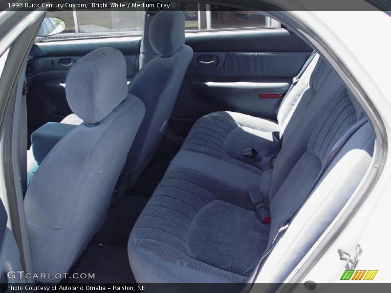 Bright White / Medium Gray 1998 Buick Century Custom