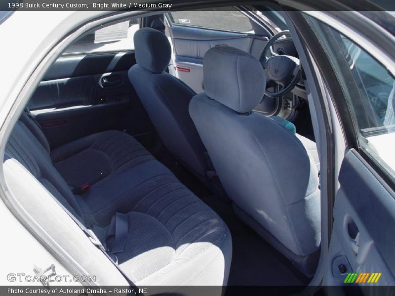 Bright White / Medium Gray 1998 Buick Century Custom