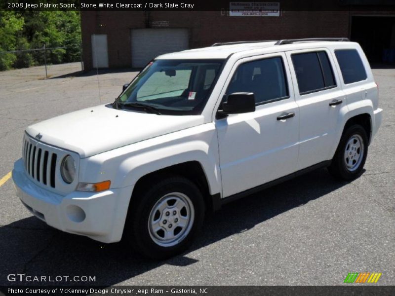 Stone White Clearcoat / Dark Slate Gray 2008 Jeep Patriot Sport