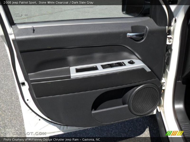 Stone White Clearcoat / Dark Slate Gray 2008 Jeep Patriot Sport