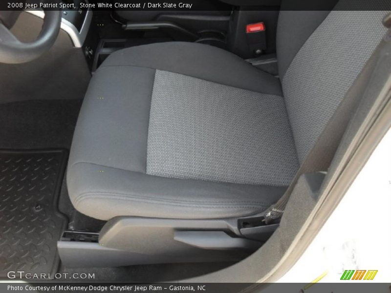 Stone White Clearcoat / Dark Slate Gray 2008 Jeep Patriot Sport