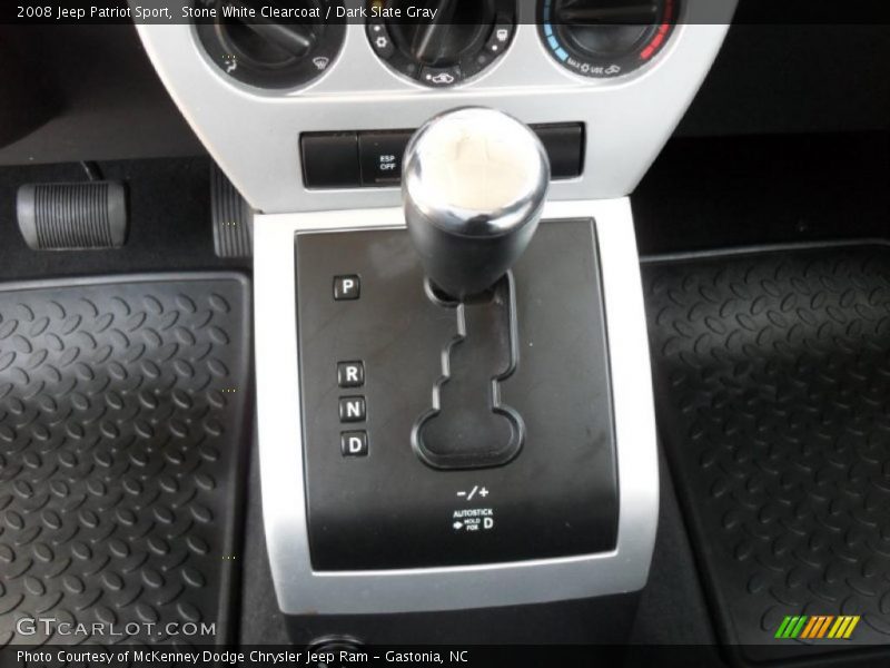 Stone White Clearcoat / Dark Slate Gray 2008 Jeep Patriot Sport