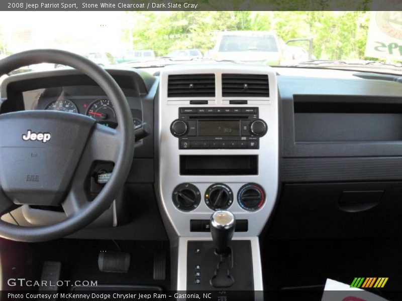 Stone White Clearcoat / Dark Slate Gray 2008 Jeep Patriot Sport