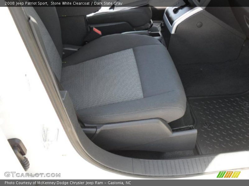 Stone White Clearcoat / Dark Slate Gray 2008 Jeep Patriot Sport