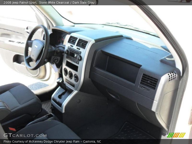 Stone White Clearcoat / Dark Slate Gray 2008 Jeep Patriot Sport