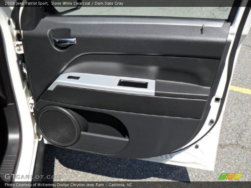 Stone White Clearcoat / Dark Slate Gray 2008 Jeep Patriot Sport