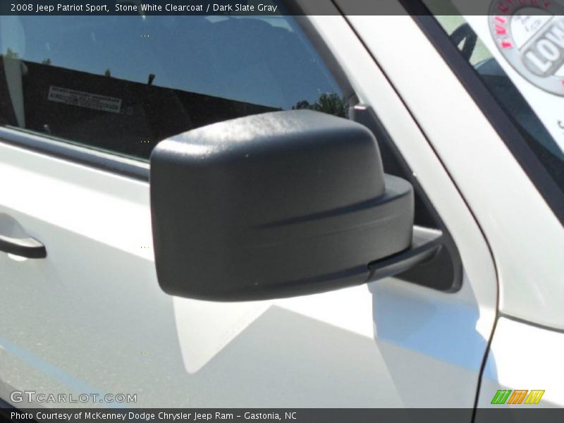 Stone White Clearcoat / Dark Slate Gray 2008 Jeep Patriot Sport
