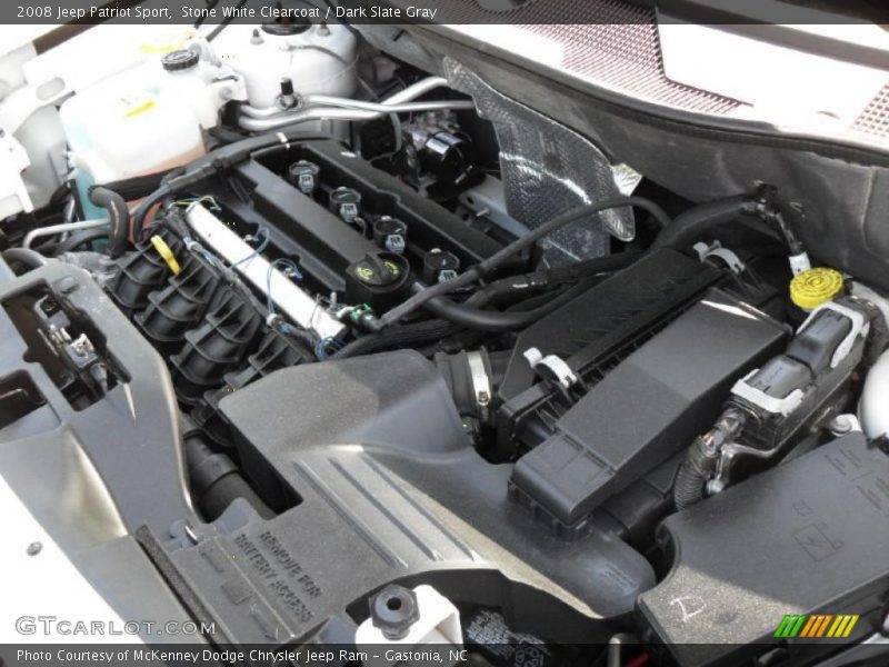 Stone White Clearcoat / Dark Slate Gray 2008 Jeep Patriot Sport