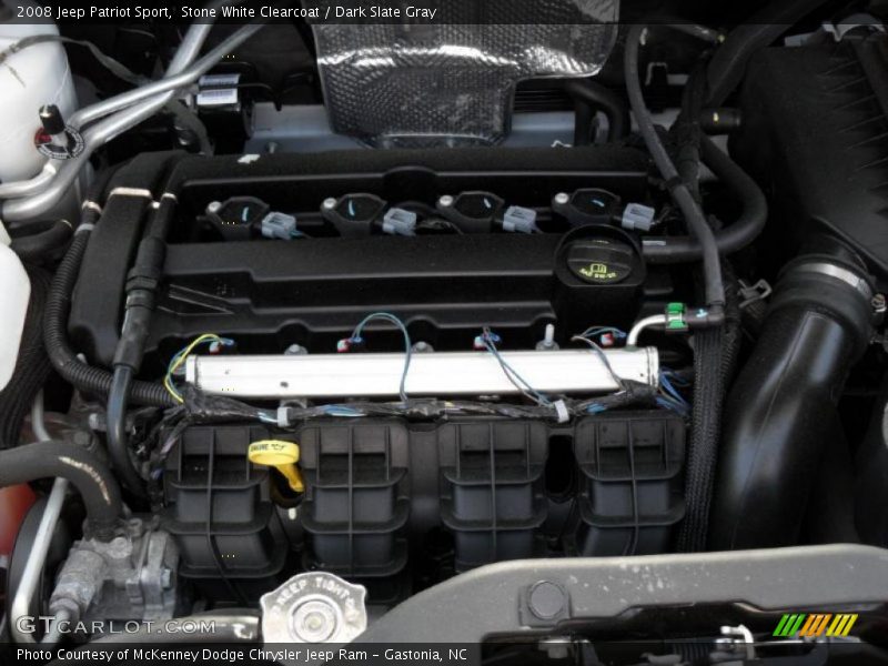 Stone White Clearcoat / Dark Slate Gray 2008 Jeep Patriot Sport