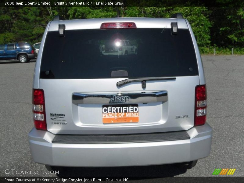 Bright Silver Metallic / Pastel Slate Gray 2008 Jeep Liberty Limited