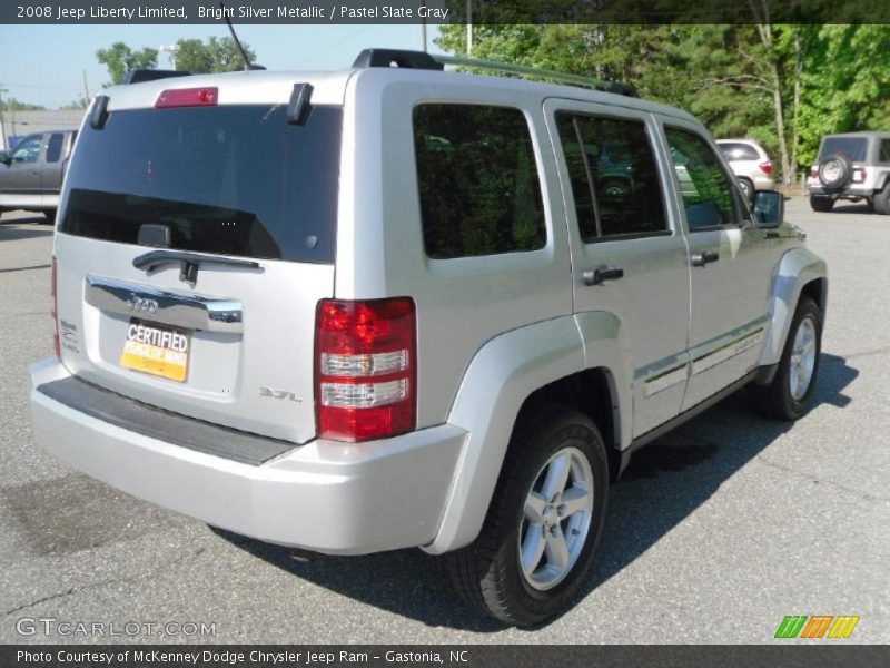 Bright Silver Metallic / Pastel Slate Gray 2008 Jeep Liberty Limited