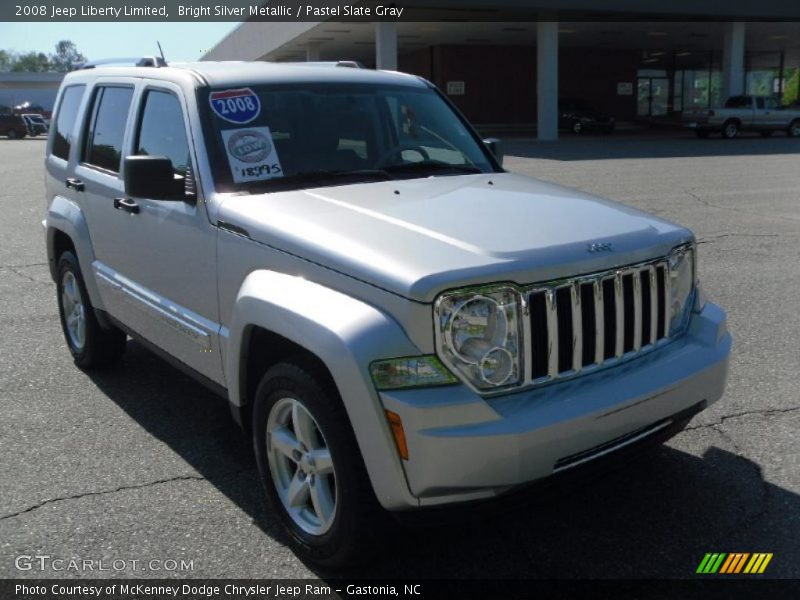 Bright Silver Metallic / Pastel Slate Gray 2008 Jeep Liberty Limited