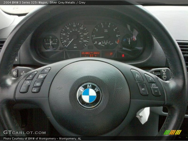 Silver Grey Metallic / Grey 2004 BMW 3 Series 325i Wagon