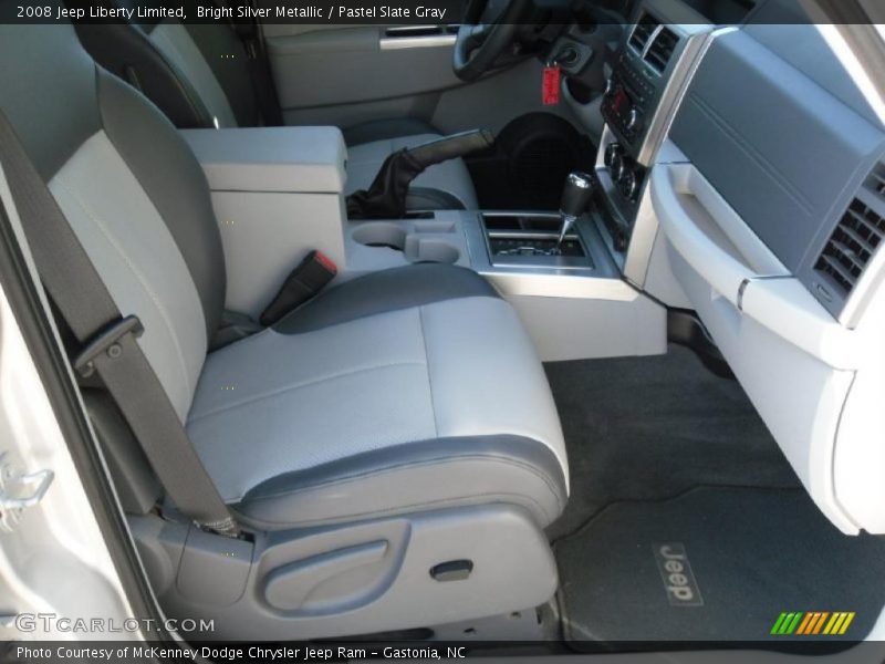 Bright Silver Metallic / Pastel Slate Gray 2008 Jeep Liberty Limited