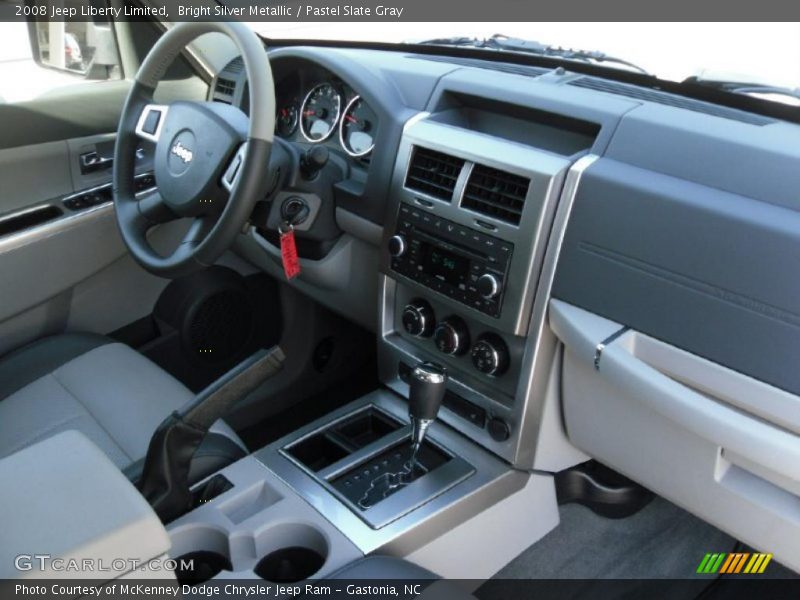Bright Silver Metallic / Pastel Slate Gray 2008 Jeep Liberty Limited