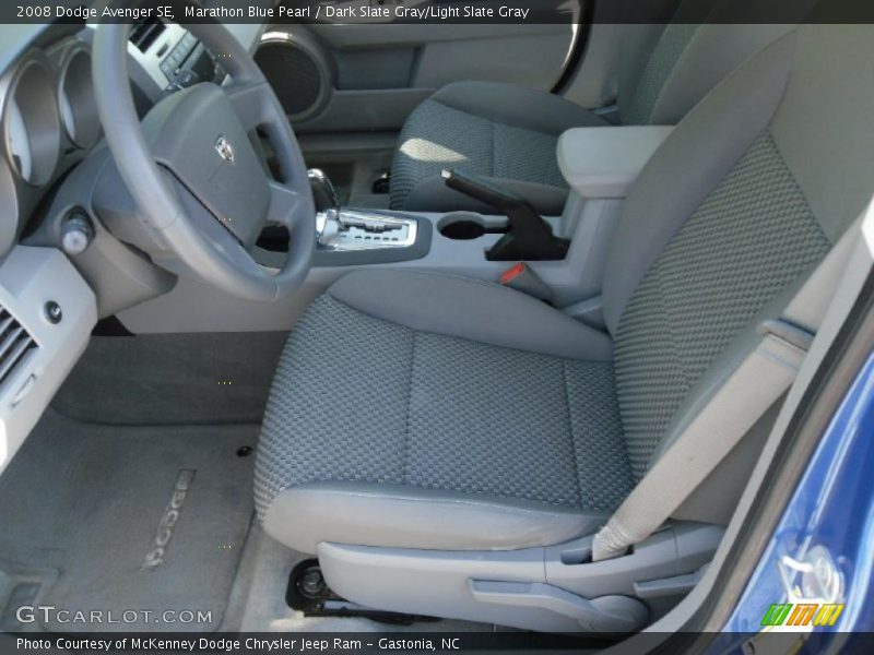 Marathon Blue Pearl / Dark Slate Gray/Light Slate Gray 2008 Dodge Avenger SE
