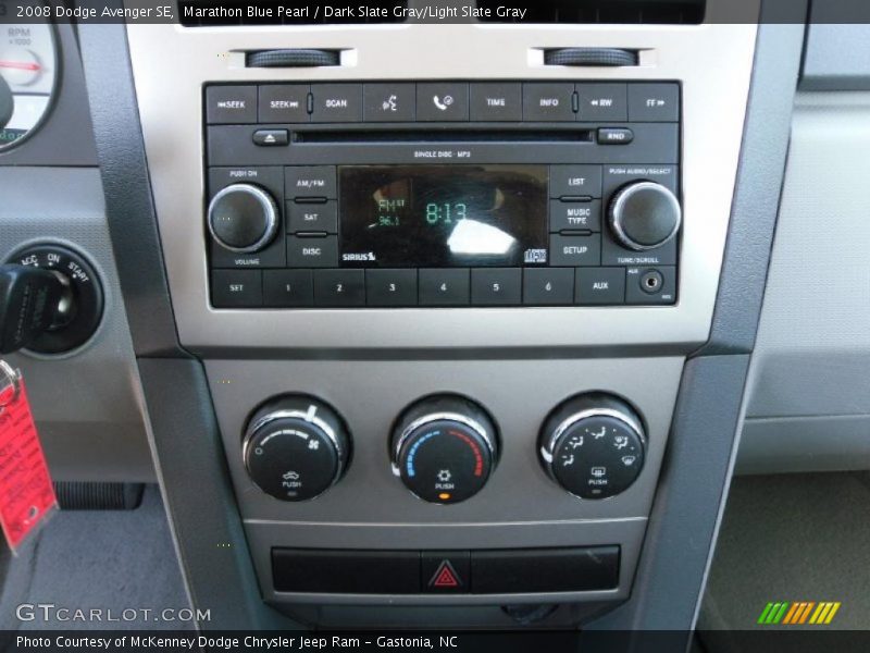 Marathon Blue Pearl / Dark Slate Gray/Light Slate Gray 2008 Dodge Avenger SE