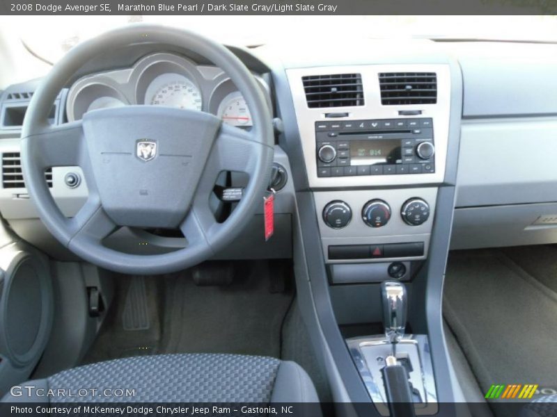 Marathon Blue Pearl / Dark Slate Gray/Light Slate Gray 2008 Dodge Avenger SE