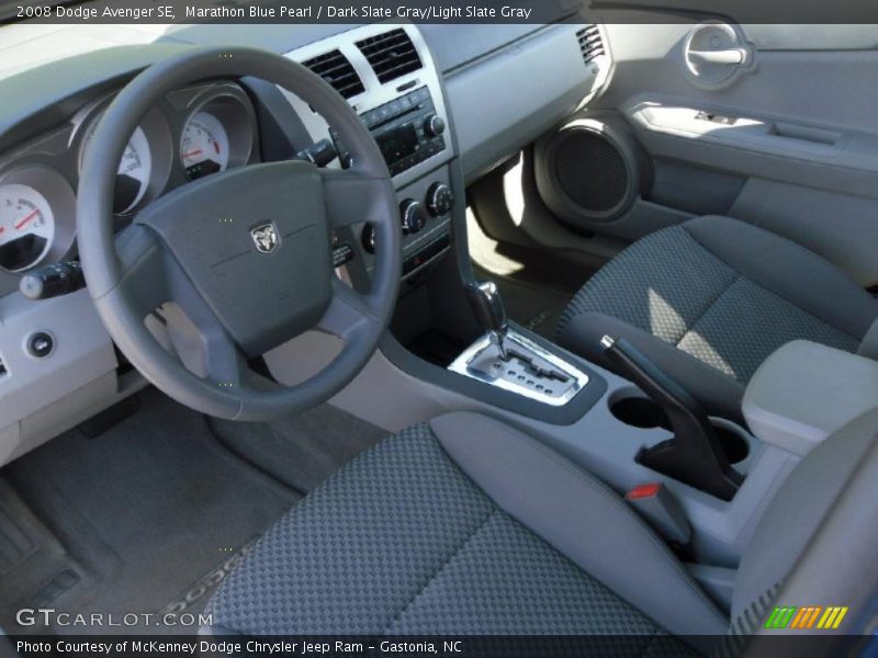 Marathon Blue Pearl / Dark Slate Gray/Light Slate Gray 2008 Dodge Avenger SE