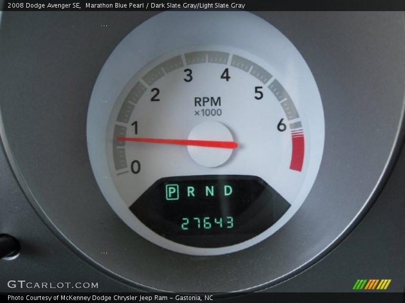 Marathon Blue Pearl / Dark Slate Gray/Light Slate Gray 2008 Dodge Avenger SE