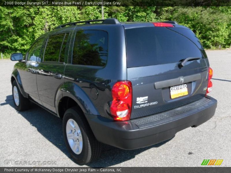 Marine Blue Pearl / Dark/Light Slate Gray 2008 Dodge Durango SXT