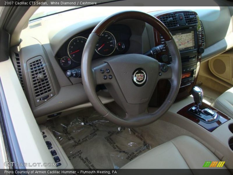 White Diamond / Cashmere 2007 Cadillac CTS Sedan