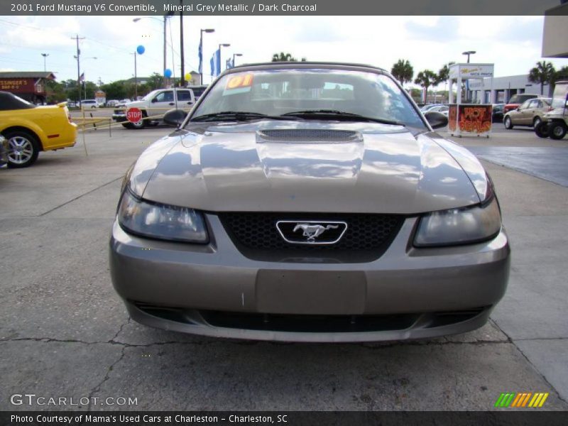 Mineral Grey Metallic / Dark Charcoal 2001 Ford Mustang V6 Convertible