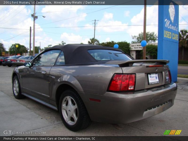 Mineral Grey Metallic / Dark Charcoal 2001 Ford Mustang V6 Convertible