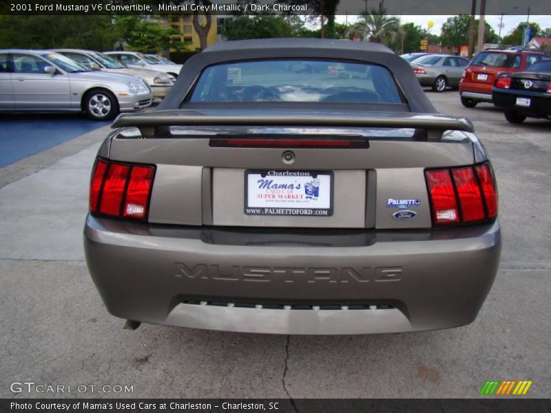 Mineral Grey Metallic / Dark Charcoal 2001 Ford Mustang V6 Convertible