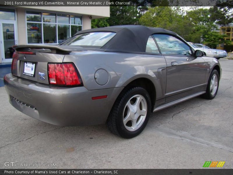 Mineral Grey Metallic / Dark Charcoal 2001 Ford Mustang V6 Convertible