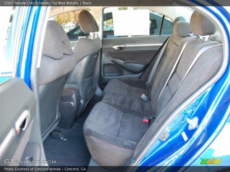 Fiji Blue Metallic / Black 2007 Honda Civic Si Sedan