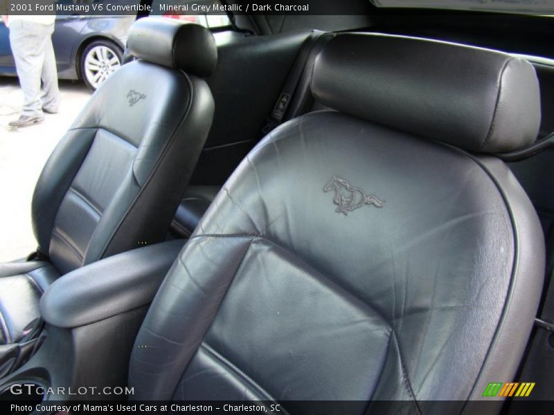 Mineral Grey Metallic / Dark Charcoal 2001 Ford Mustang V6 Convertible